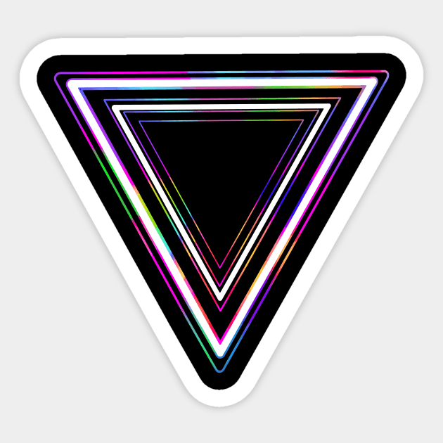 Geometric Triangles of 1980s Sticker by Art by Deborah Camp